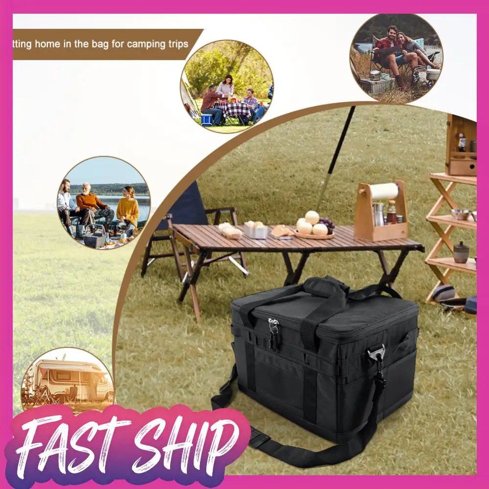 

30л органайзер для походной посуды большой емкости органайзер для походной кухонной утвари складной многофункциональный для кемпинга на открытом воздухе