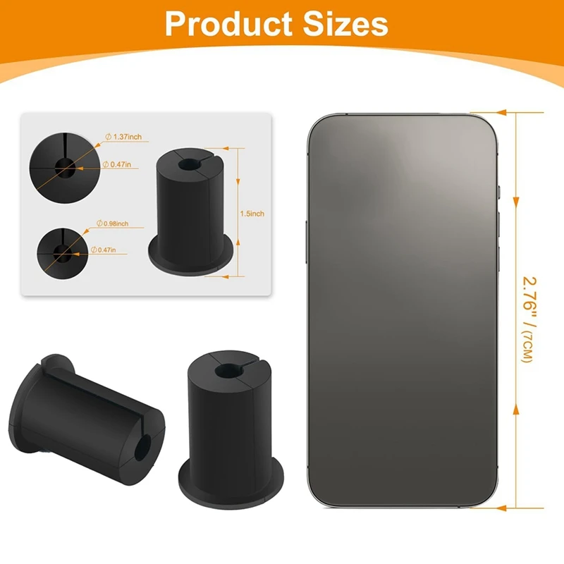 Kit de roteamento de cabos para Starlink, alimentação de cabos através de buchas para 1 "Wall Hole, cabo Ethernet Wall Grommet, 2Pcs