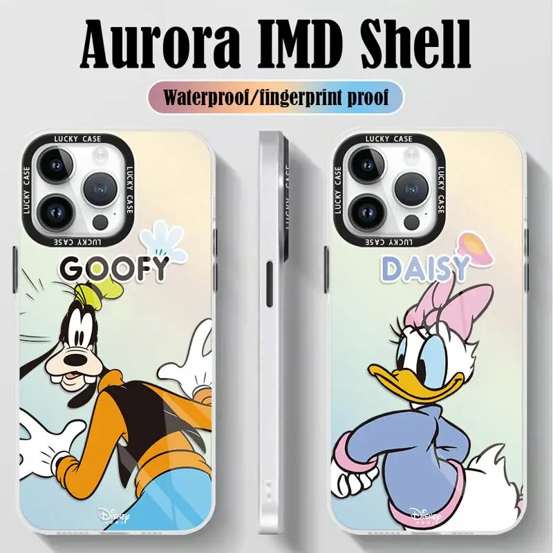 Goofy Saisy Donald Duck Pluto Phone Case for Redmi Note 12 11 Pro Plus 10 9 9S 8 12C 9A 9C POCO X3 NFC Iridescent Funda