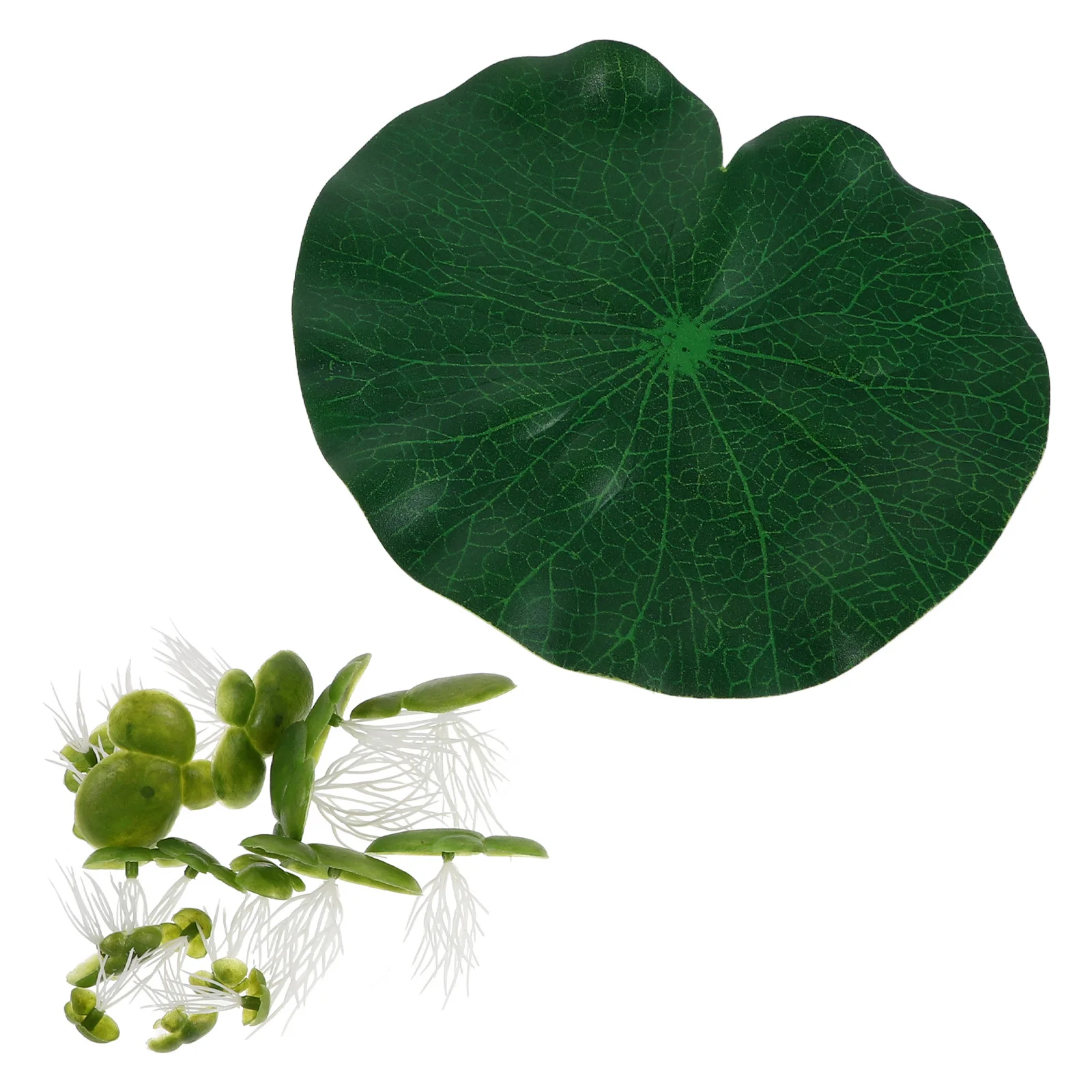 

1Set Realistic Artificial Floating Duckweed Lotus Leaf Plastic Aquarium Decor Fish Tank Plants for Freshwater Saltwater