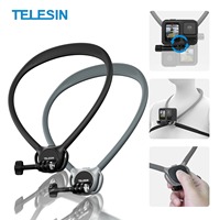 TELESIN Silicone Neck Mount for Gopro Hero 13 12 11 10 9 8 DJI OSMO Action 5 4 3 Insta360 Sport Mount Action Camera Accessories