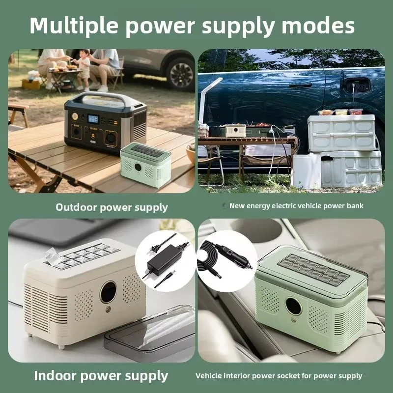 FirmHome Store150w Mini Camping Car Ice Maker Portable Desktop Quick Freeze Machine