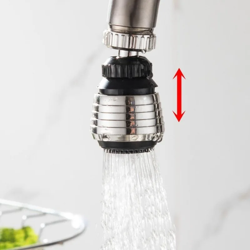 2Pcs Shower Tap Nozzle Diffuser Spray 360°Rotate Kitchen Faucet Aerator Water Saving Head Filter Nozzle Connector Bubbler