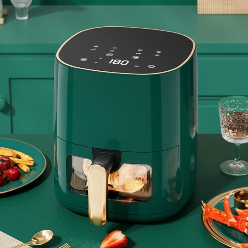 

smart oil-free air fryer large-capacity household multi-functional fully automatic visual home oven French fries