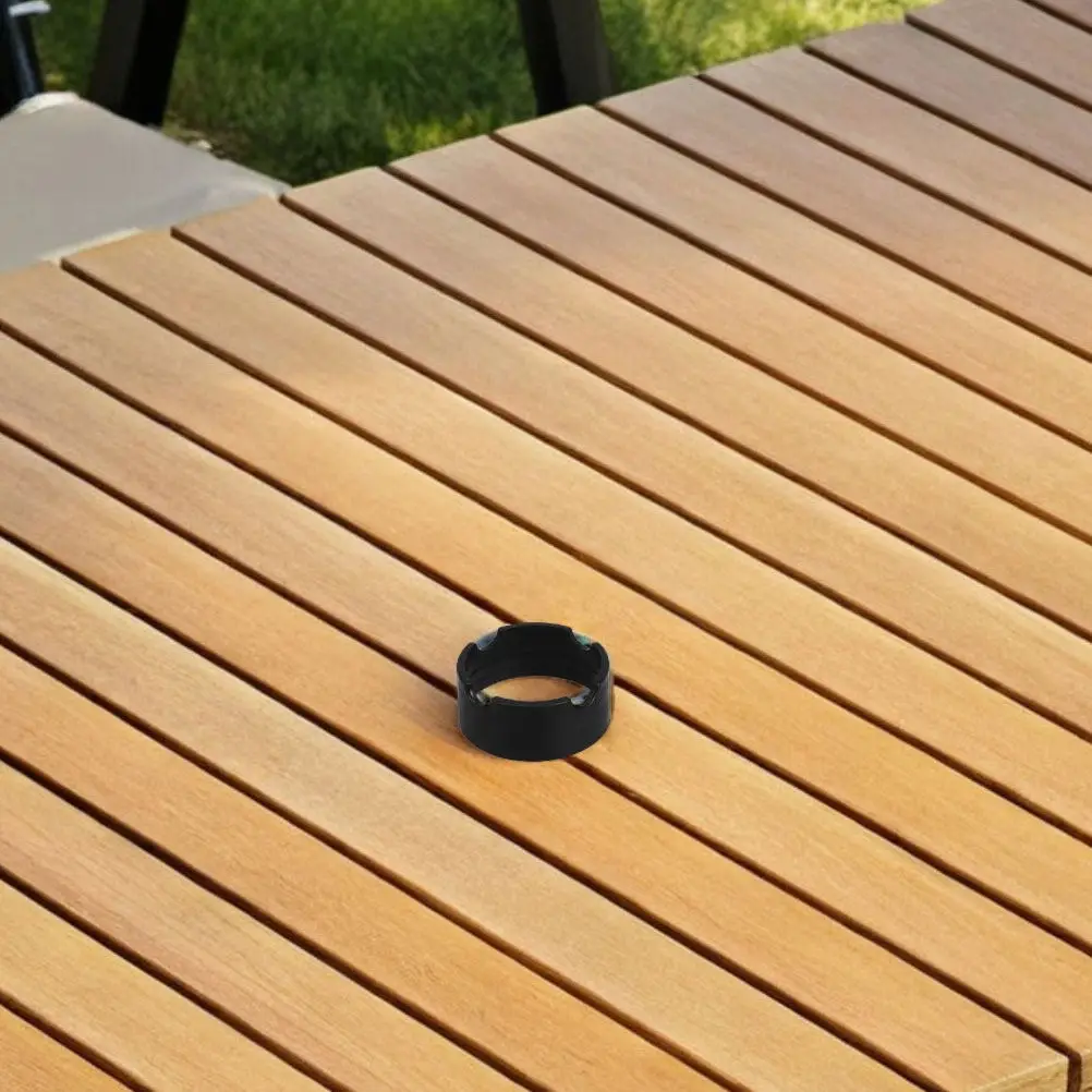 2Pcs Patio Umbrella Mount Bracket Umbrella Stabilizer Adapter Sleeve for Deck Railing Outdoor Table Hole Ring Insert Windproof