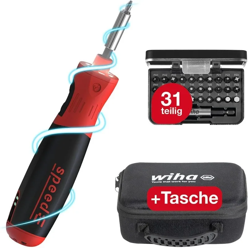 

Wiha elektrischer Schraubendreher speedE PocketDrive 31-tlg, 45791