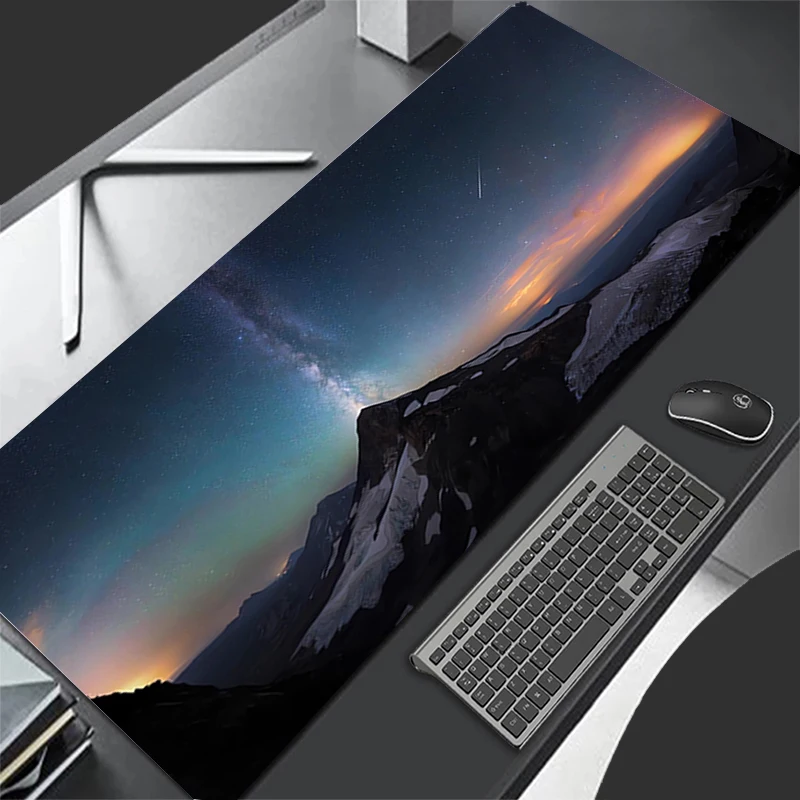 

Large Gaming Mousepads Picturesque Scenery Computer Soft Mousepad 900x400 Desk Pads For HD PC Keyboard Mats Non-slip Table Rug