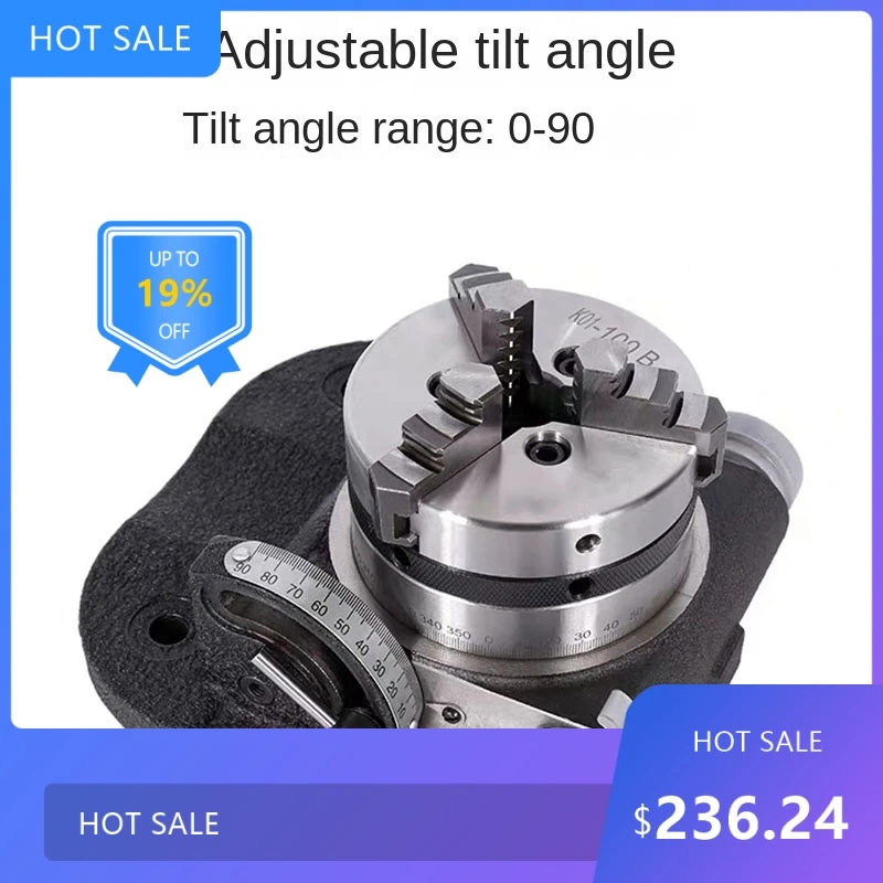 Practical4 Inch Micro Universal Indexing Dividing Head,Vertical Horizontal Tilt Fixture Tool for Milling Drilling Machine Met 21