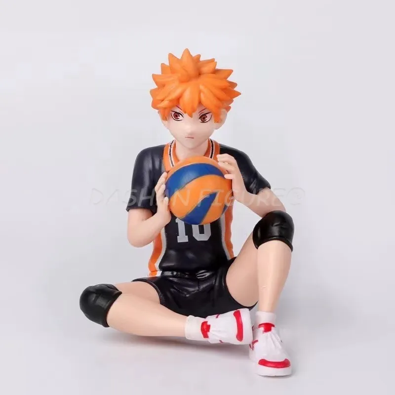 Anime Haikyuu!! Car Ornaments Shoyo Hinata Tobio Kageyama Action Figure Room Decorations 12cm Collectible Model Toys for Gifts