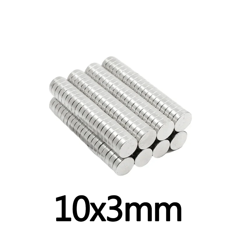 10~200pcs Permanent NdFeB Super Strong Powerful Magnets 10x3 mm N35 Round Magnets 10x3mm Neodymium Magnet Dia 10*3 mm Circular10