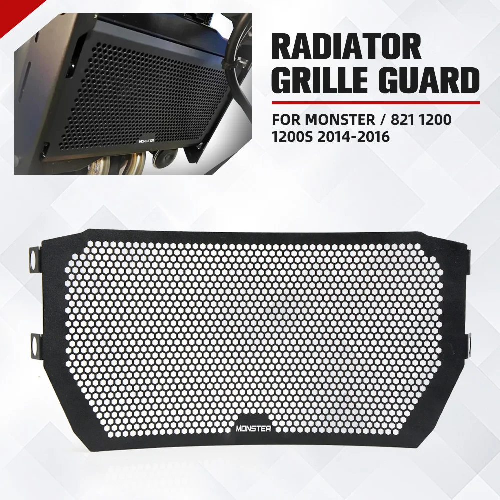 

Для DUCATI MONSTER/821 1200 1200S 2014-2016 аксессуары для мотоциклов, защита радиатора, крышка, защита бака для воды, радиатор