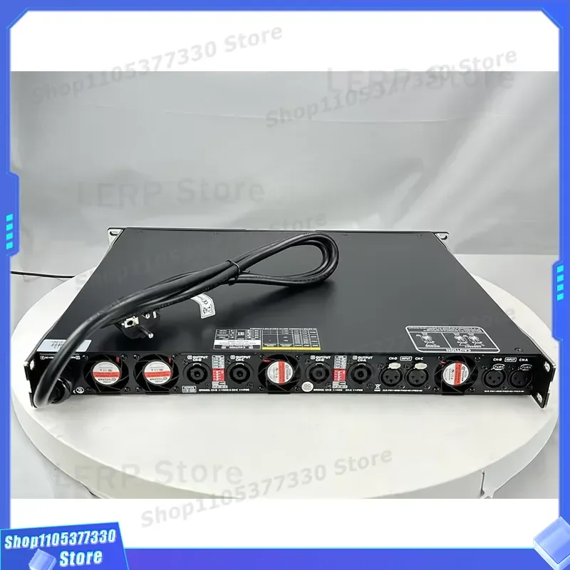Professional 4 Channel Class D Power Amplifier 2900W Quad Output Audio Receiver for Outdoor Speaker System with Plug High