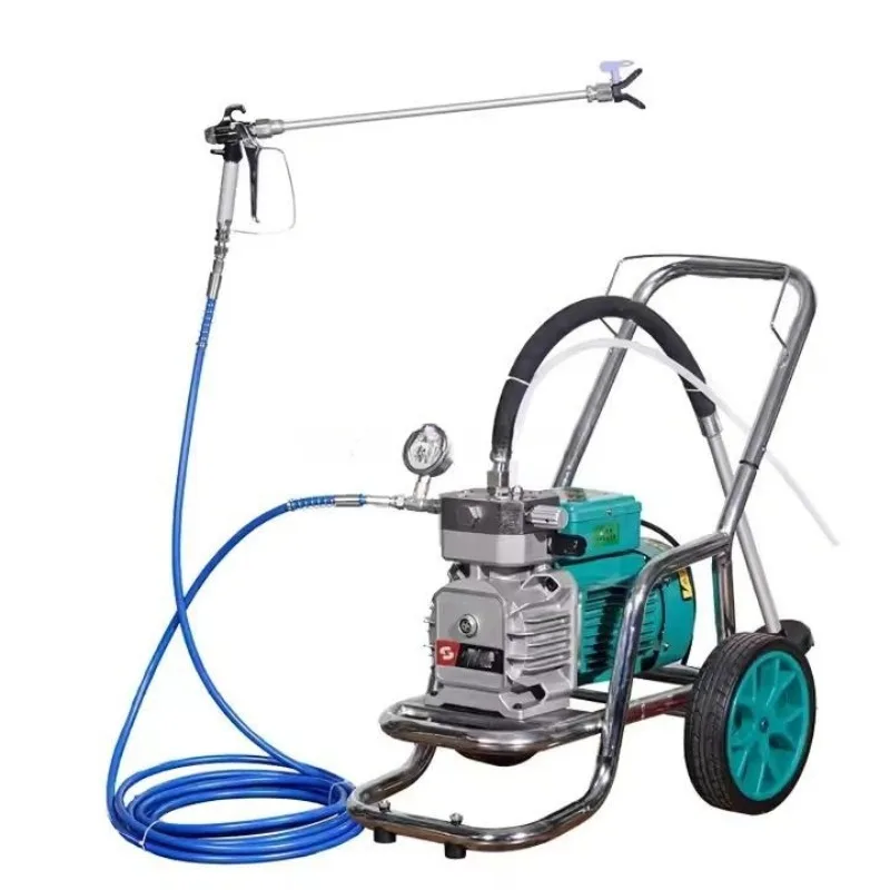 High-pressure airless sprayer for latex, special paint for color steel tile, small electric high-power spray paint machine