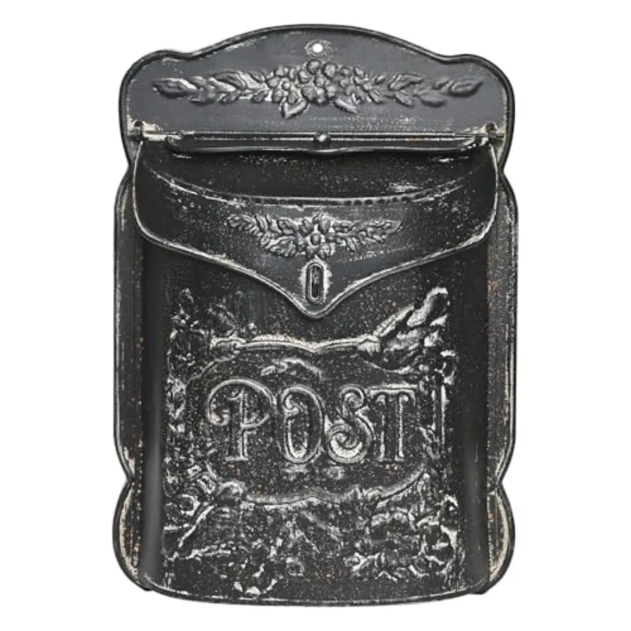 

Wall Mount Mailbox for Outside Vintage Mail Boxes for House Outside Metal Door Mailbox Drop Box Antique Style Nostalgic Charm H