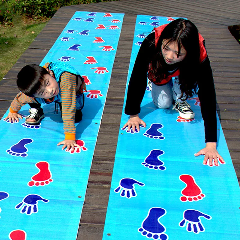 

Hand and Feet Game Jumping Carpet Mat for Kid Family Kindergarten Indoor Adult Outdoor Team Toys Sensory Integration Training