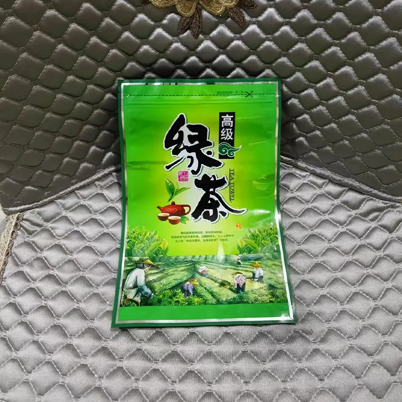 Chinese Green Tea Aluminum Foil Self Sealing Bag Self-supporting Bag NO Packing Bags