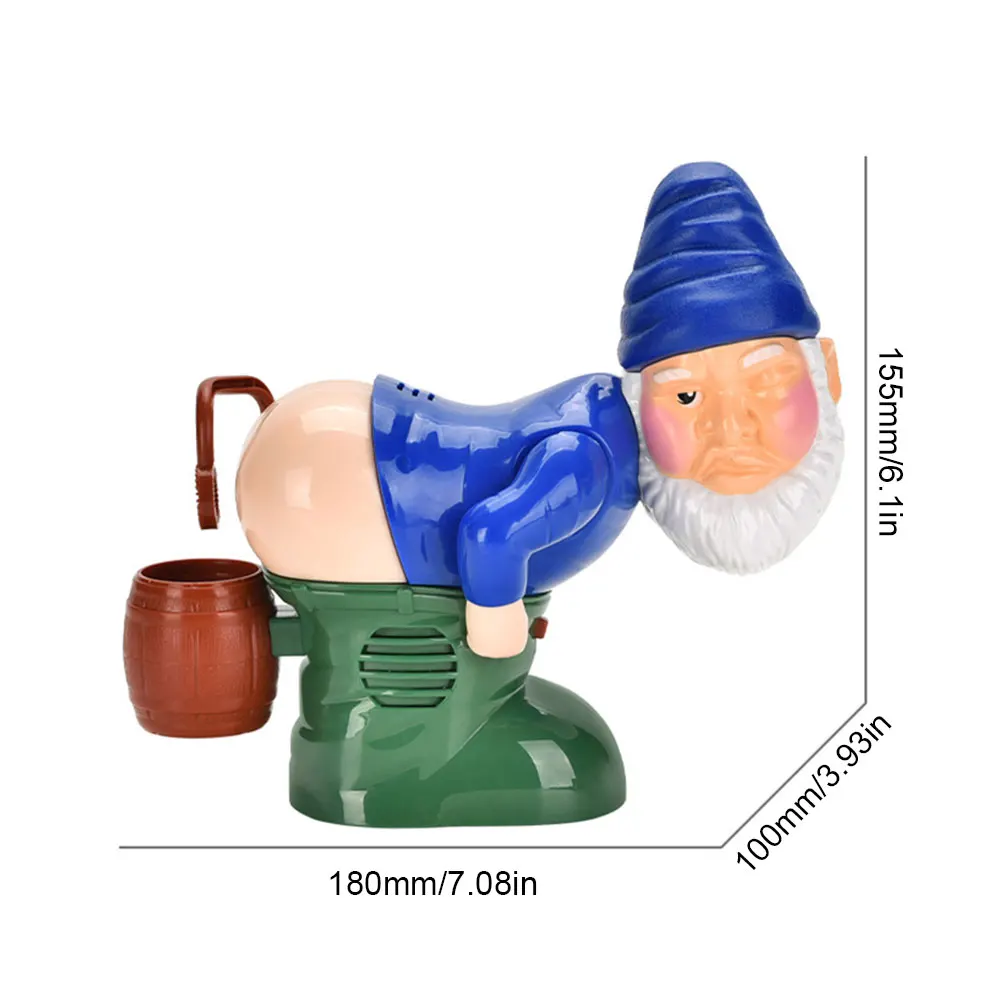 Soffiatore di bolle scoreggia di Babbo Natale Gnomi creativi Bubble scoreggia con suono e luce Bomboniere natalizie a batteria