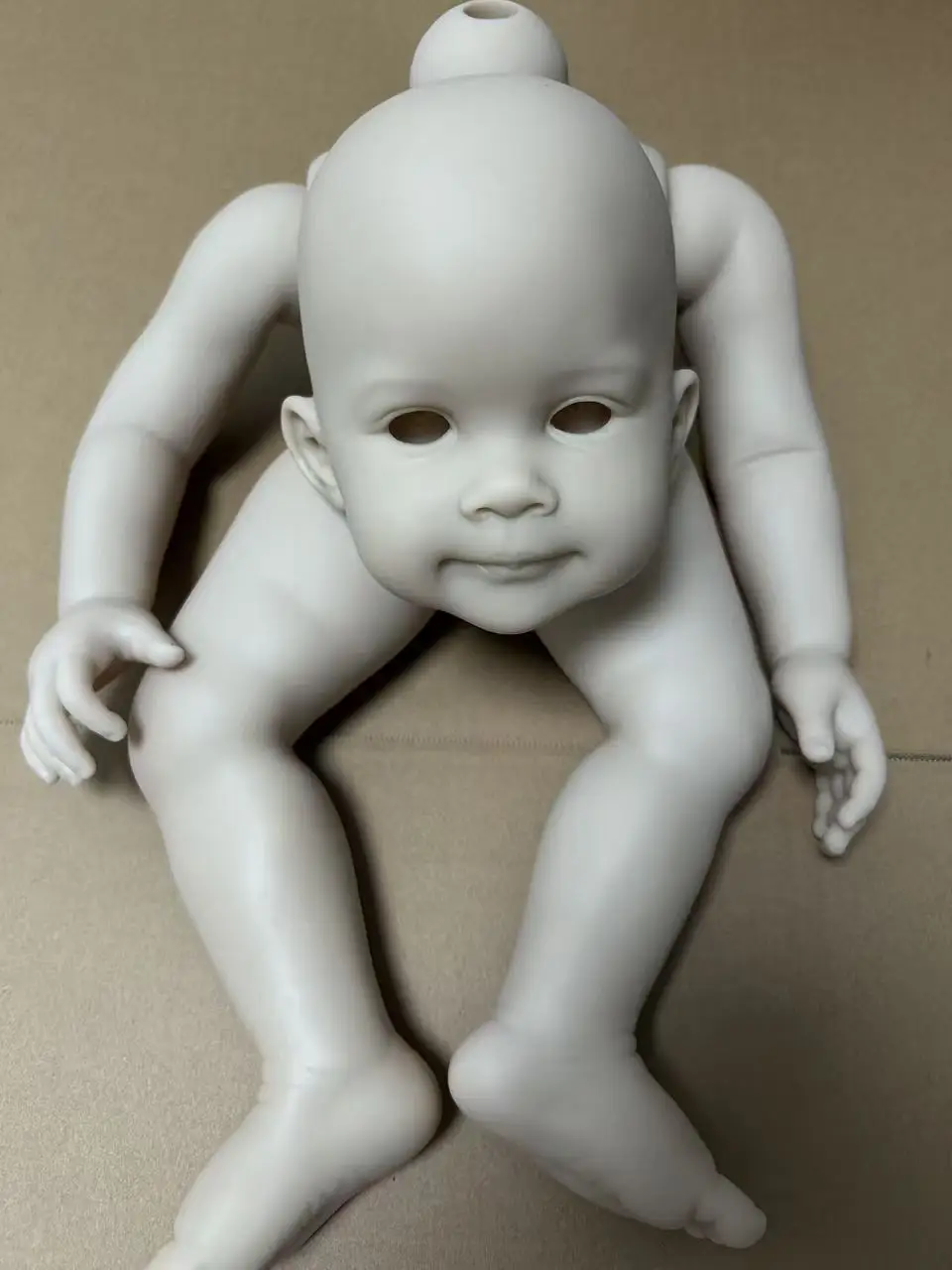 

EGO Reborn Doll 30inches Viza Unpainted Raw Doll Parts With Eyes And Cloth Body