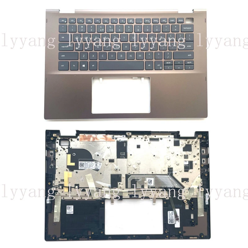 

f Laptop Palmrest W/ BL Keyboard For Dell Inspiron 14 7405 2-in-1 0MKCVW MKCVW