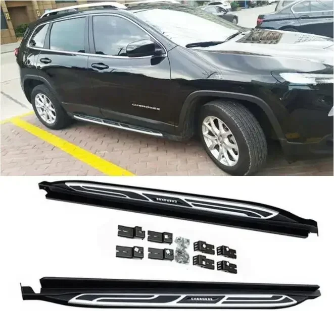 New！ For Jeep Cherokee 2016 2017 2018 2019 2020 Aluminum Alloy Car Running Board  Side Step Bar Guard Pedals