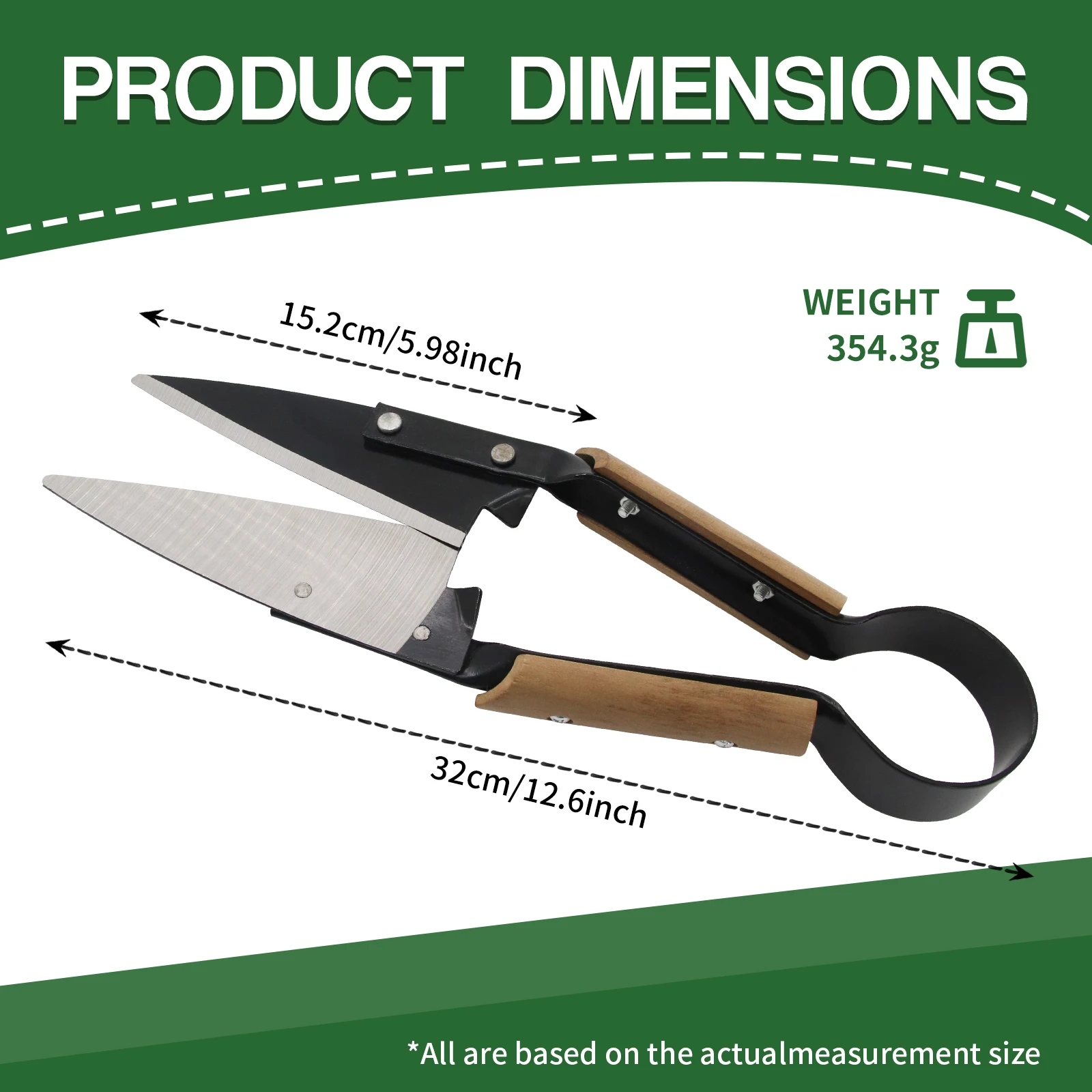 Ergonomic Heavy Duty Onion/Sheep Topiary Shear Gardening Pruning Shear Wool Shearin Tree Branch Scissors