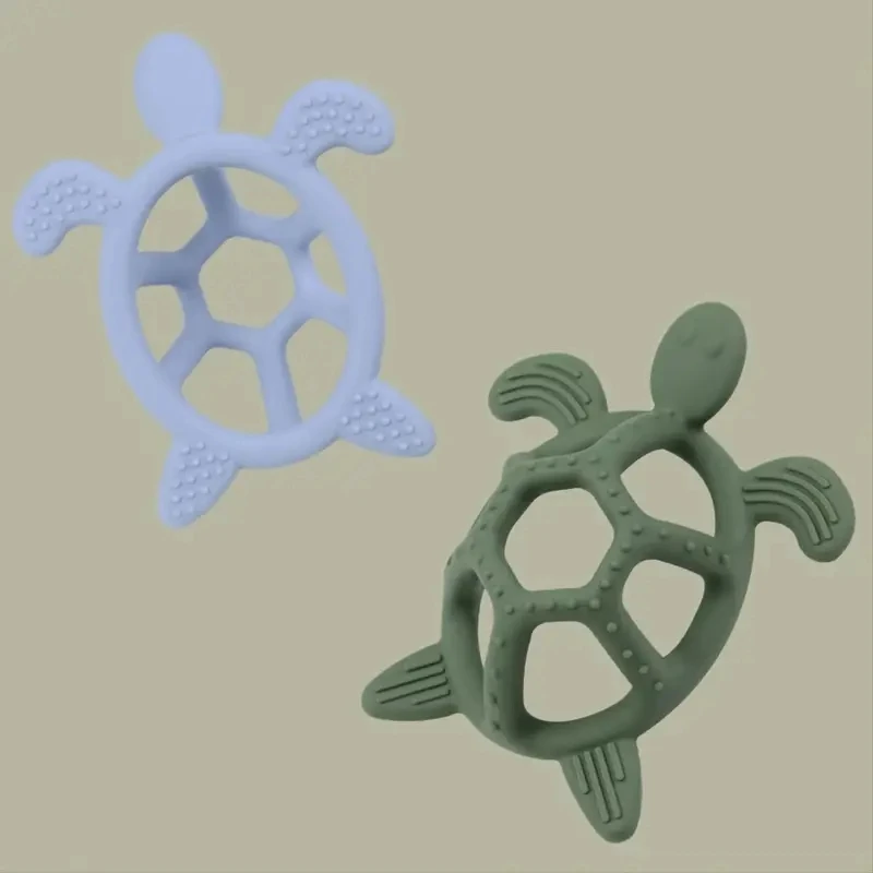 Baby Teething Toys, Turtle Infant Chew Toys, Silicone, BPA Free, BPA Free, 3M + Baby Teething Relief