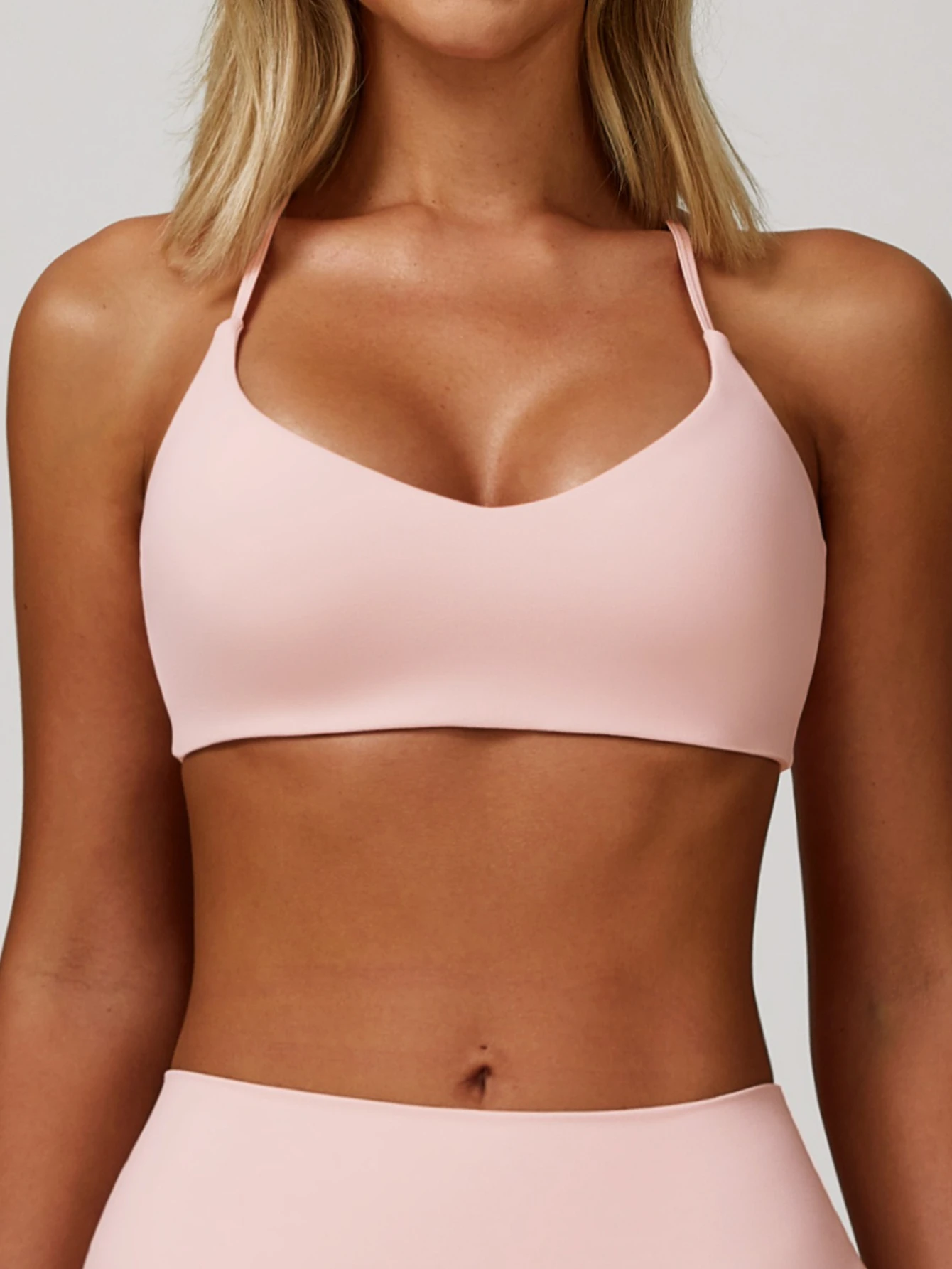 Hearuisavy Breathable Sports Bra Gym Anti-Sweat Push up Running Workout Yoga Top Casual Slim Fit Quick Dry Fitness Female Bra