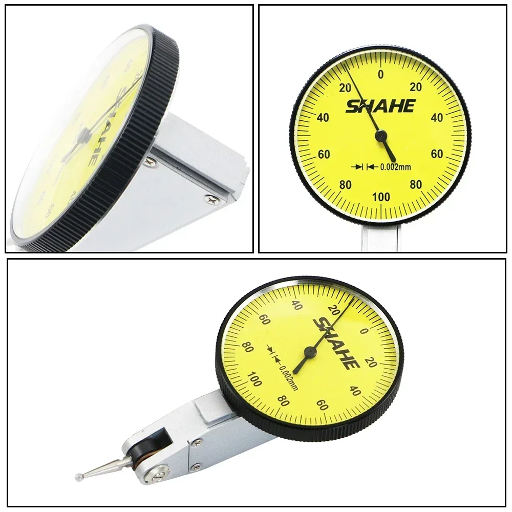 SHAHE 0-0.2mm Precision Dial Indicator Lever Gauge 0.002 mm Lever Dial Test Indicator