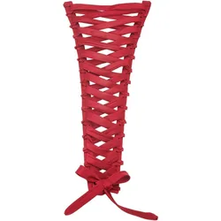 1 Set Satin Corset Back Kit Wedding Dress Zipper Replacement Adjustable Fit Corset Kit Loops Dark Red Lace-up Back Kit