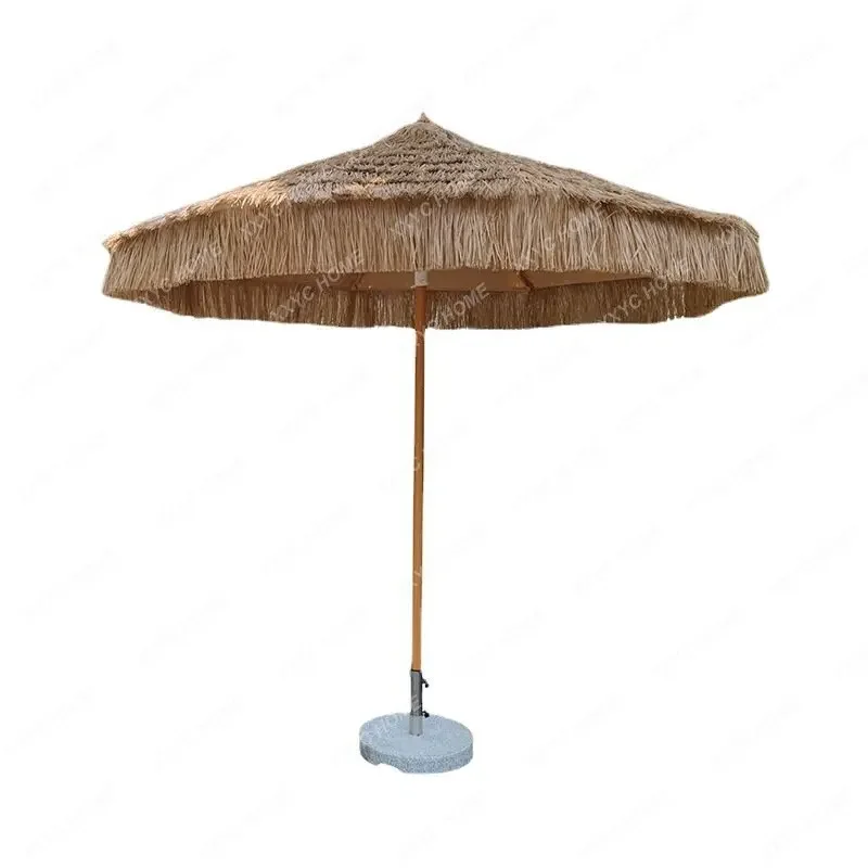 

Simulation Straw Umbrella Spike Top Villa B & B Outdoor Sunshade Garden Patio Umbrella Leisure Restaurant Sun Umbrella