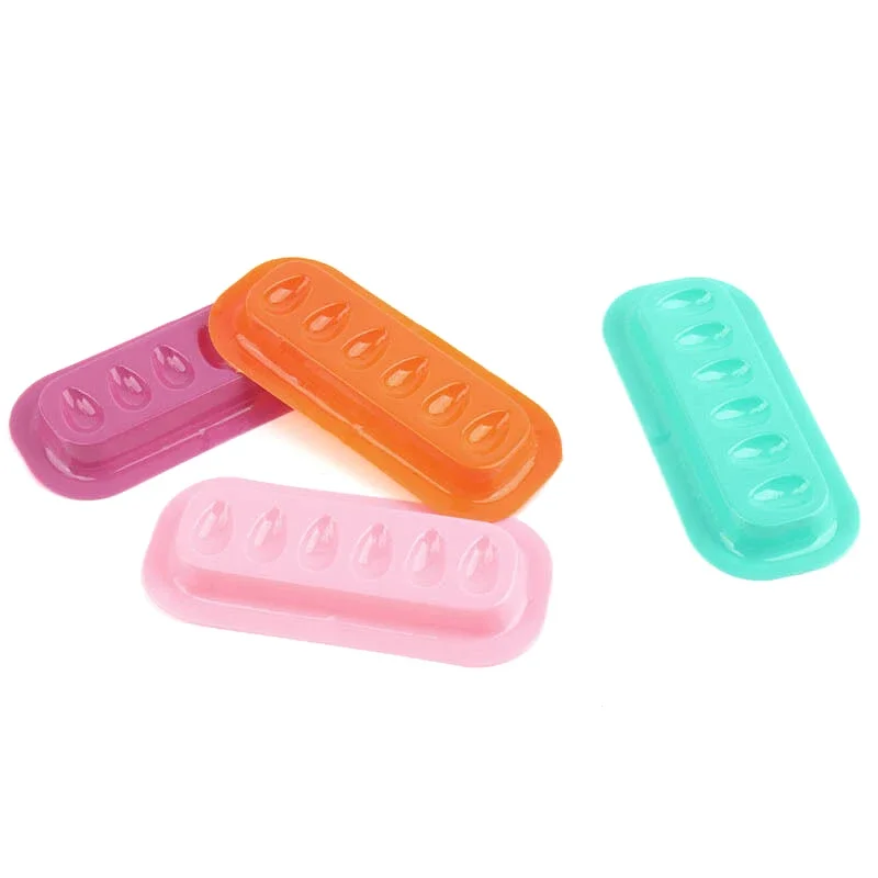 Porte-colle en plastique pour faux-cils, palette arina, tampons de colle, tampon de forme carrée, outil de maquillage, 100 pièces