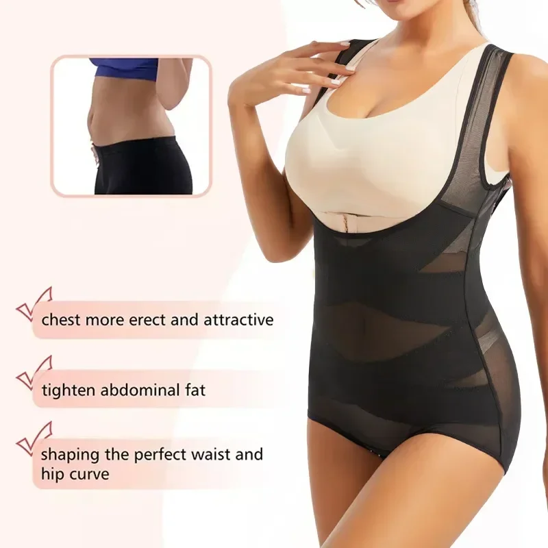 Femmes Body slips corps complet Shaper sous-vêtements sans couture Sexy ventre contrôle Shapewear maille minceur ventre plat sous le buste Corset