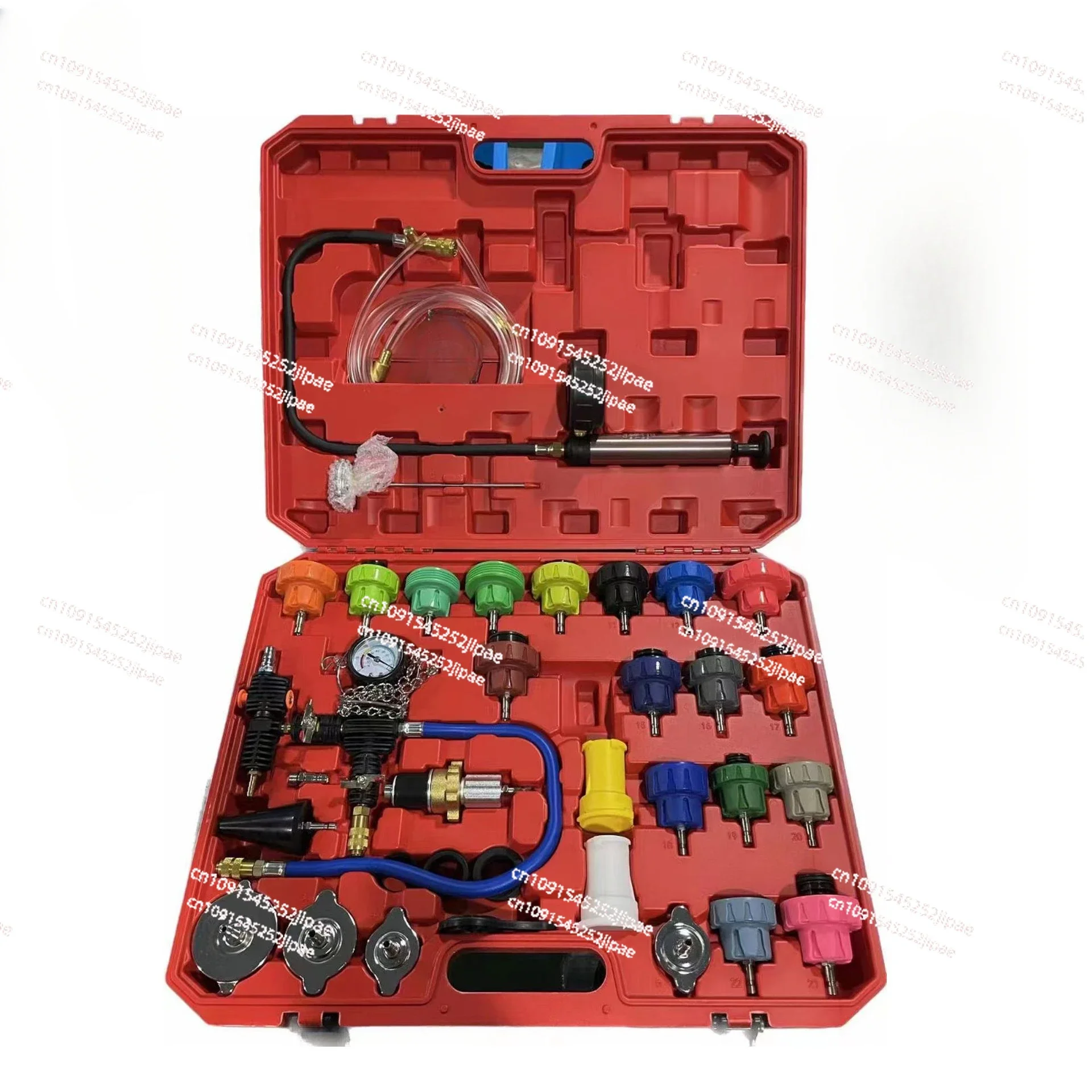 28 Car Water Tank Leak Detectors, 14 Leak Stopping Tools, 14 Antifreeze Coolant Filling and Pressure Replacement Devices