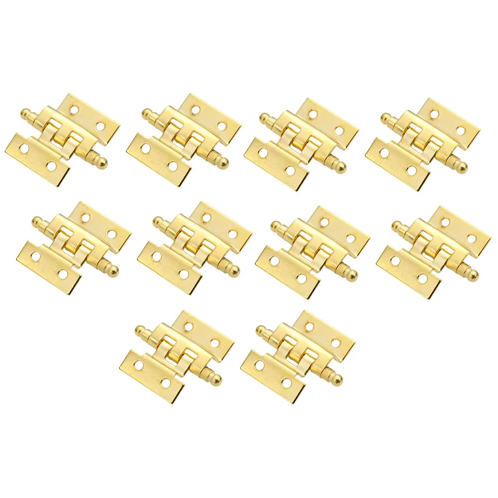 

Double Sided Folding Hinges 10pcs Vintage Style for Cabinets and Jewelry Boxes for Enhancing Furniture Aesthetics