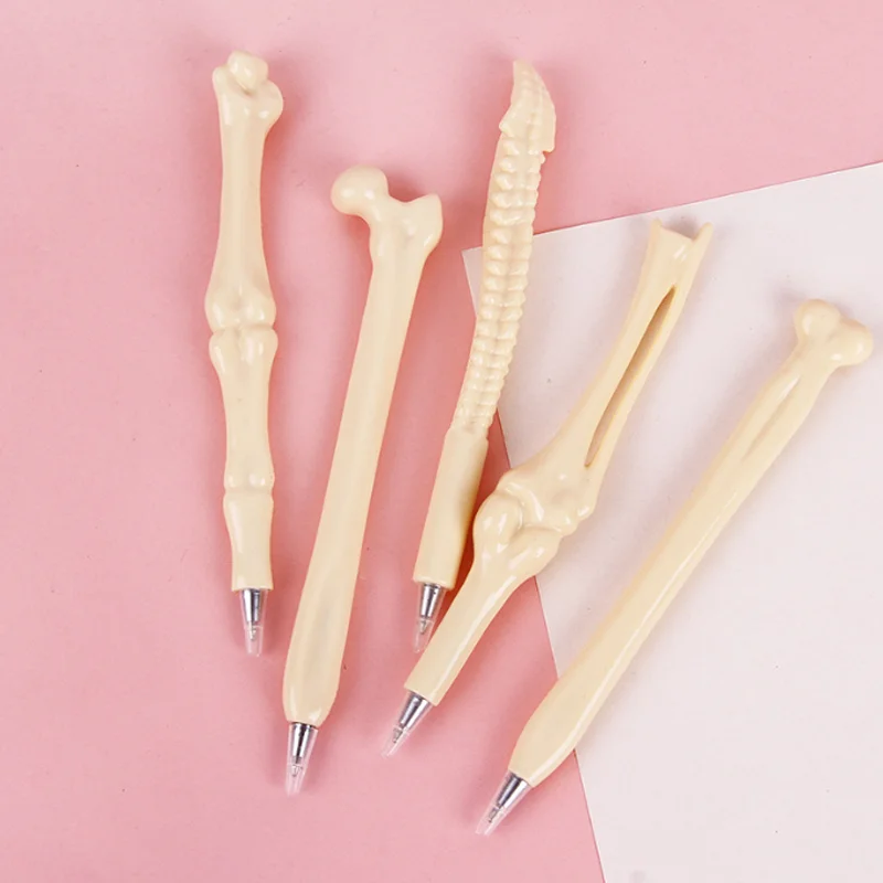 

Creative Bone Shape Ballpoint Pen New Unique Cute Student School Office Supplies Blue Medium Oil Pen Gift Promotion Stationery