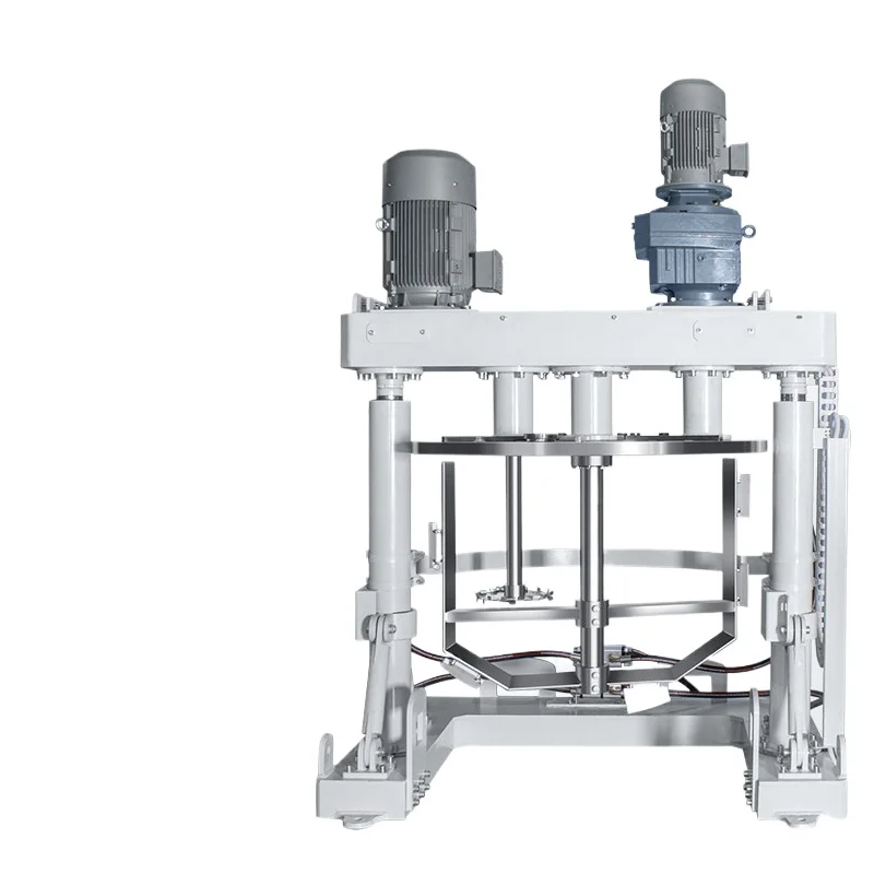 LMM double shaft lifting frame type scraping wall high viscosity electric stirring and dispersing machine 150/500/1000 liters