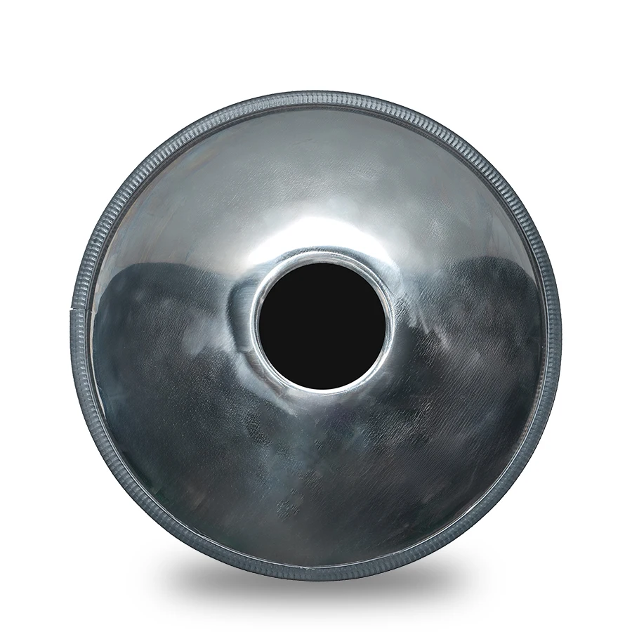 Professional Custom Healing Musical Instrument, Pure Hand-polished 9-note Mini Silver Mirror Handpan