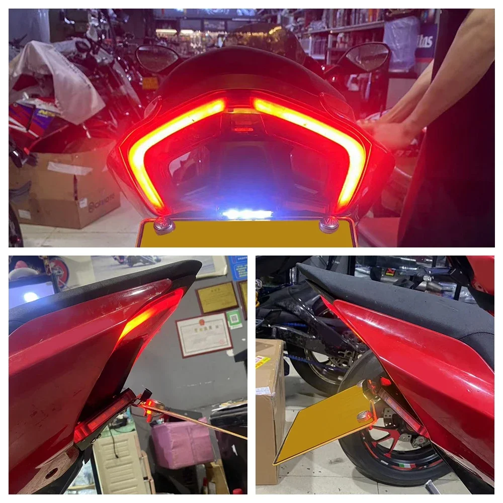 Fender Eliminator For Ducati Panigale Streetfighter 955 1100 V2 V4 /R/S/SP Motorcycle Rear Tail Tidy Number License Plate Holder