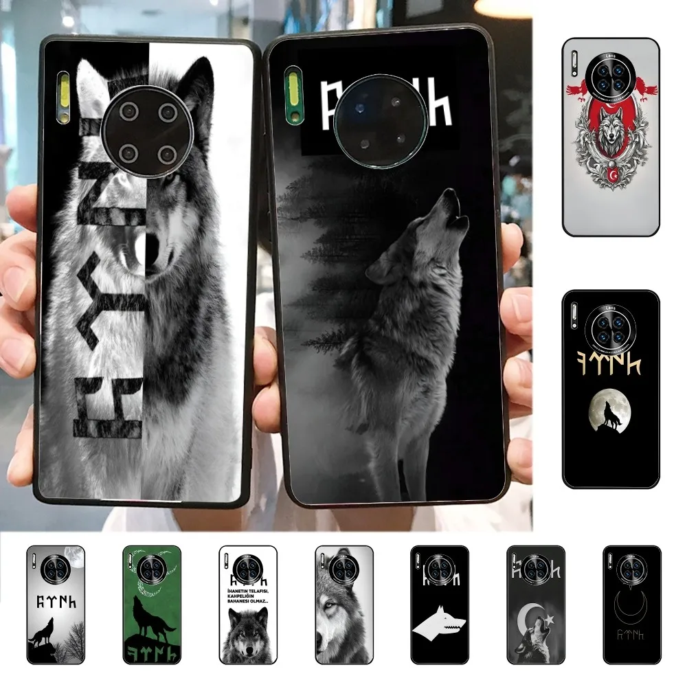 Turkish Language Bozkurt Gray Wolf Phone Case For Huawei Mate 10 20 30 40 50 Lite Pro Nova 3 3i 5 6 SE 7 Pro 7SE