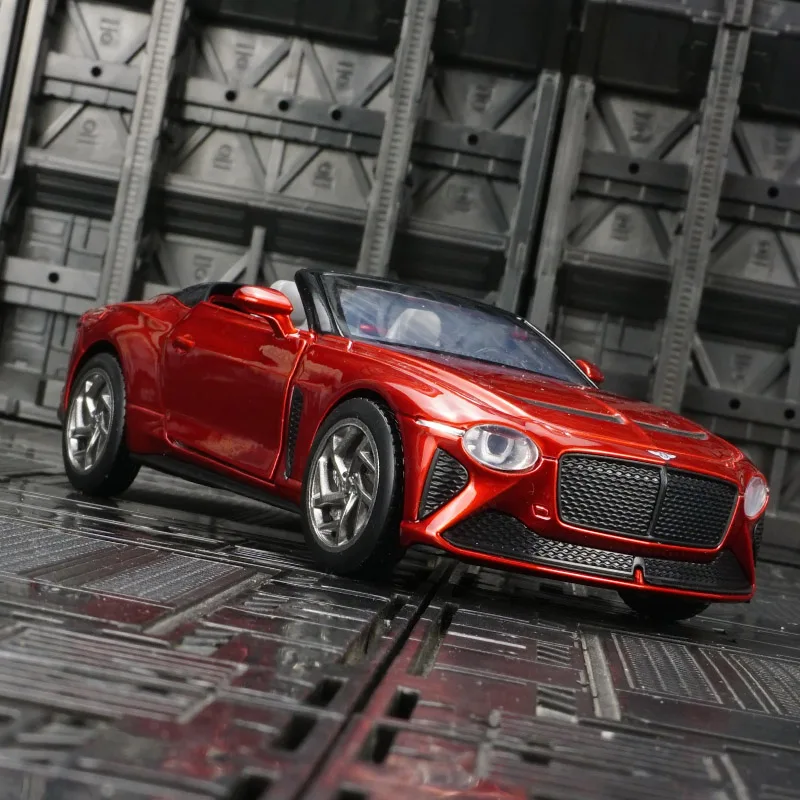 1:32 Bentley Mulliner Bacalar alloy convertible supercar model car children's toy car with sound and lighting rich details