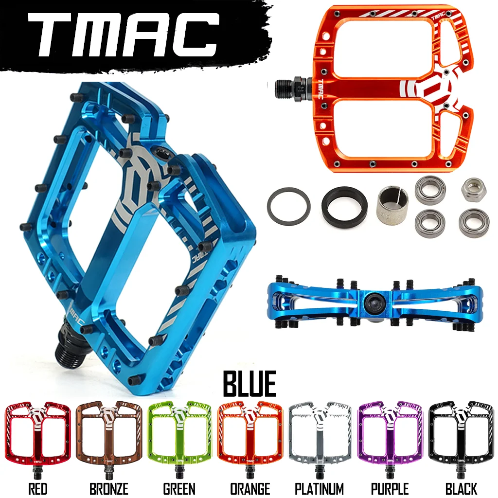 

TMAC Pedal 3 Bearing Mountain Road Bicycle Pedal CNC Aluminum High Alloy Anti Slip MTB Bike Pedal Widen Pedals Bike Accessories