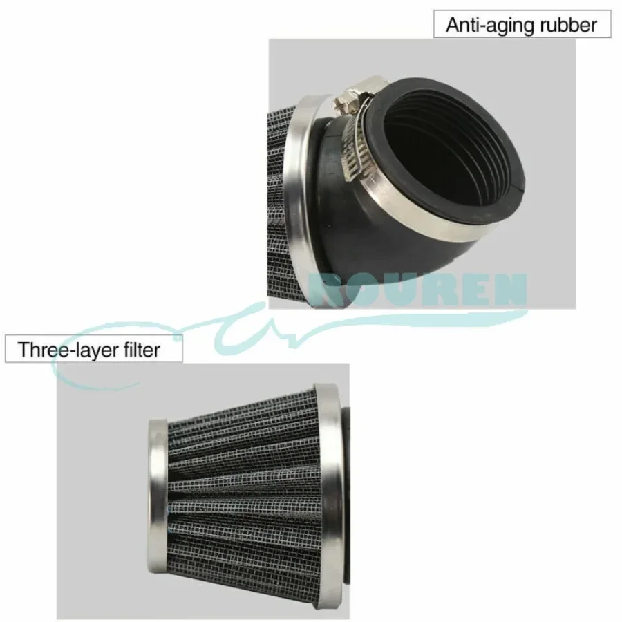 35mm 38mm 42mm 45mm 50mm Bent Air Filter Cleaner For HONDA CRF SSR SUNL TAOTAO Yamaha Pit Dirt BIKE ATV 50 70 90CC 110CC 125CC