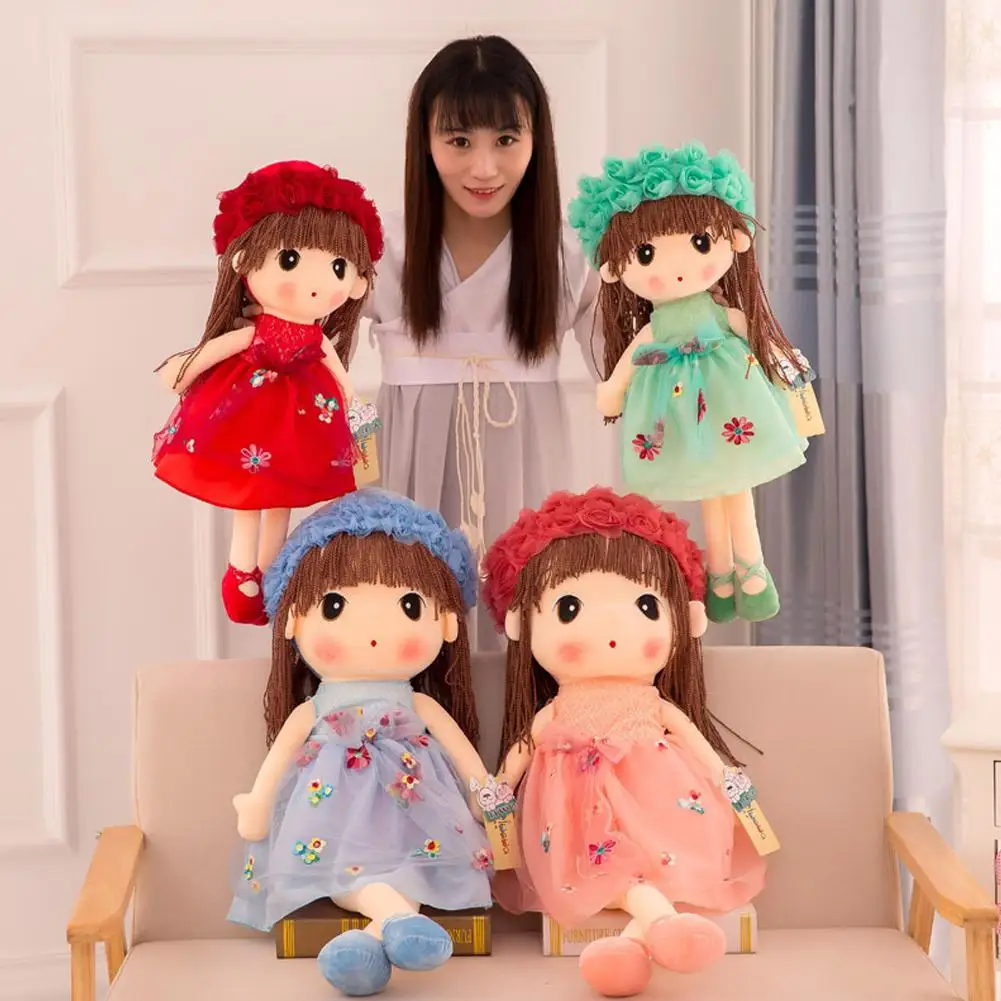 45 cm Gefüllte Plüsch Spielzeug Mädchen Kinder Geburtstag Geschenk Gefüllte Mädchen Plüsch Hochzeit Lappen Nette Lappen Spielzeug Für mädchen Junge Gif A7i8