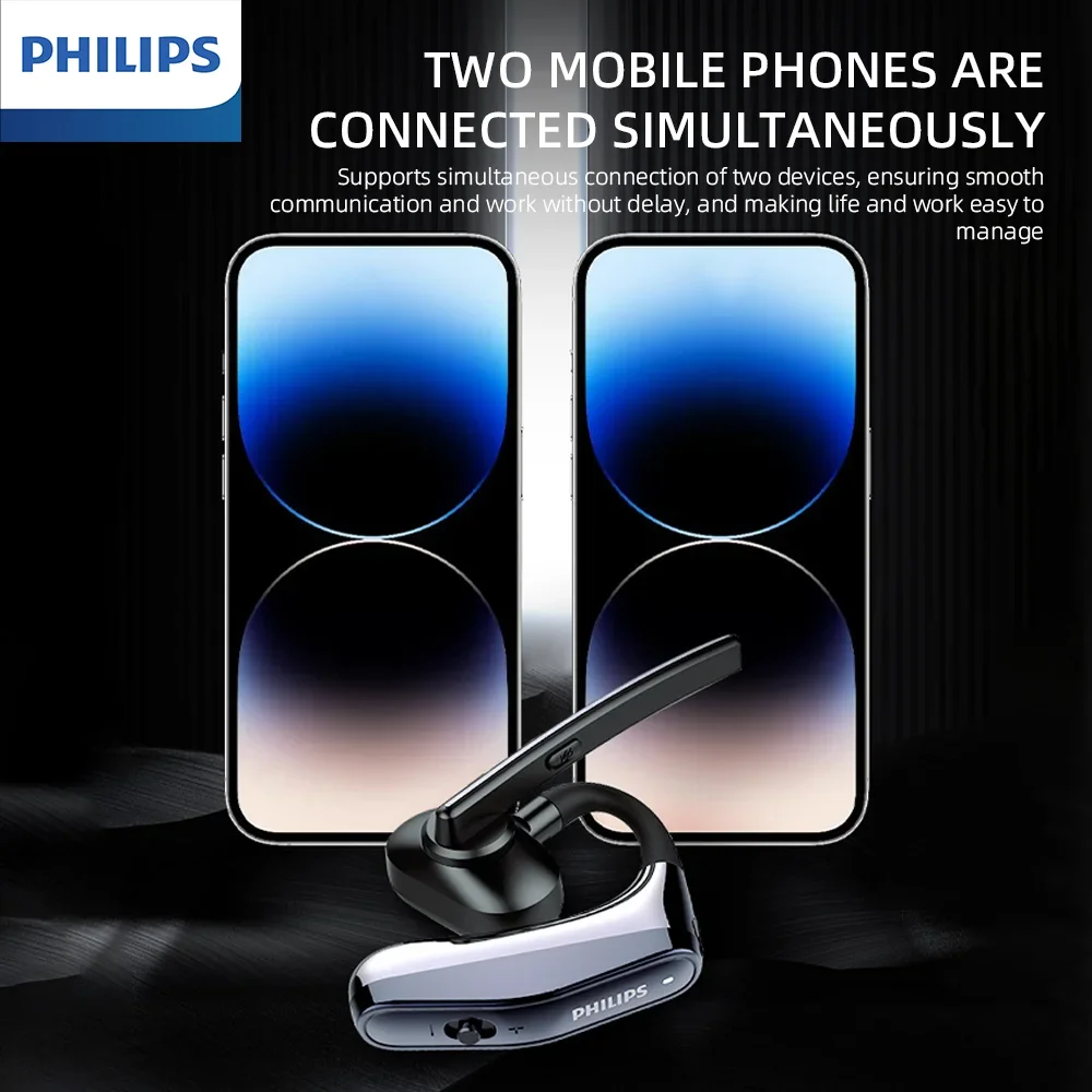 جديد فيليبس SHM5178 الأعمال سماعات لاسلكية بلوتوث 5.3 IPX4 سماعات HiFi ستيريو HD هيئة التصنيع العسكري دعوة ENC الحد من الضوضاء ياربود