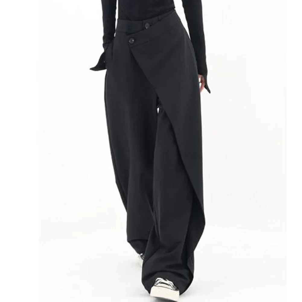 Gesplitste broek Broek met hoge taille Normale lengte Broek Mode Gesplitste broek Koffie Reizen Casual uitjes