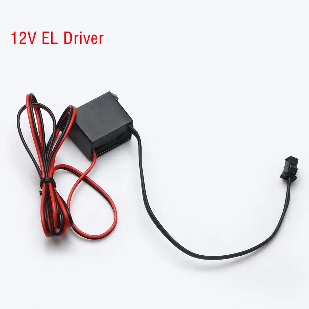 Mini DC 12V Neon EL Wire Power Driver Controller 1-5M Glow Cable Strip Light Inverter Supply Adapter Flexible Neon Wire Driver