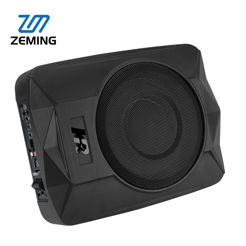 

Car Audio Loud Hifi Slim Amplifier Underseat Bass Subwoofer 10 Inch Aluminum Basket Sub Woofer Speaker With Box