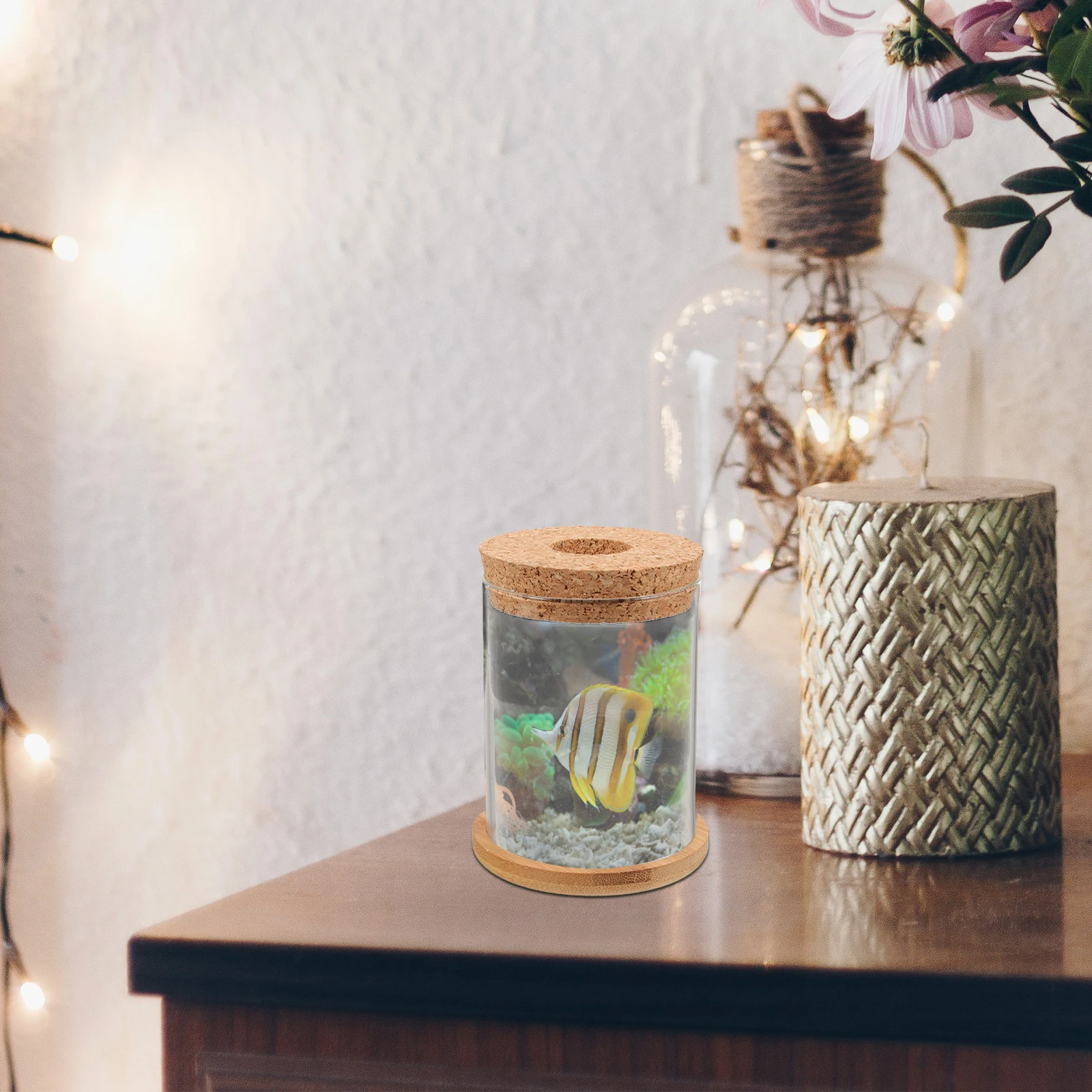 

Micro Landscape Glass Fish Bowl Terrarium Planter Hydroponic Plants Container Clear Desktop Home Garden Decoration