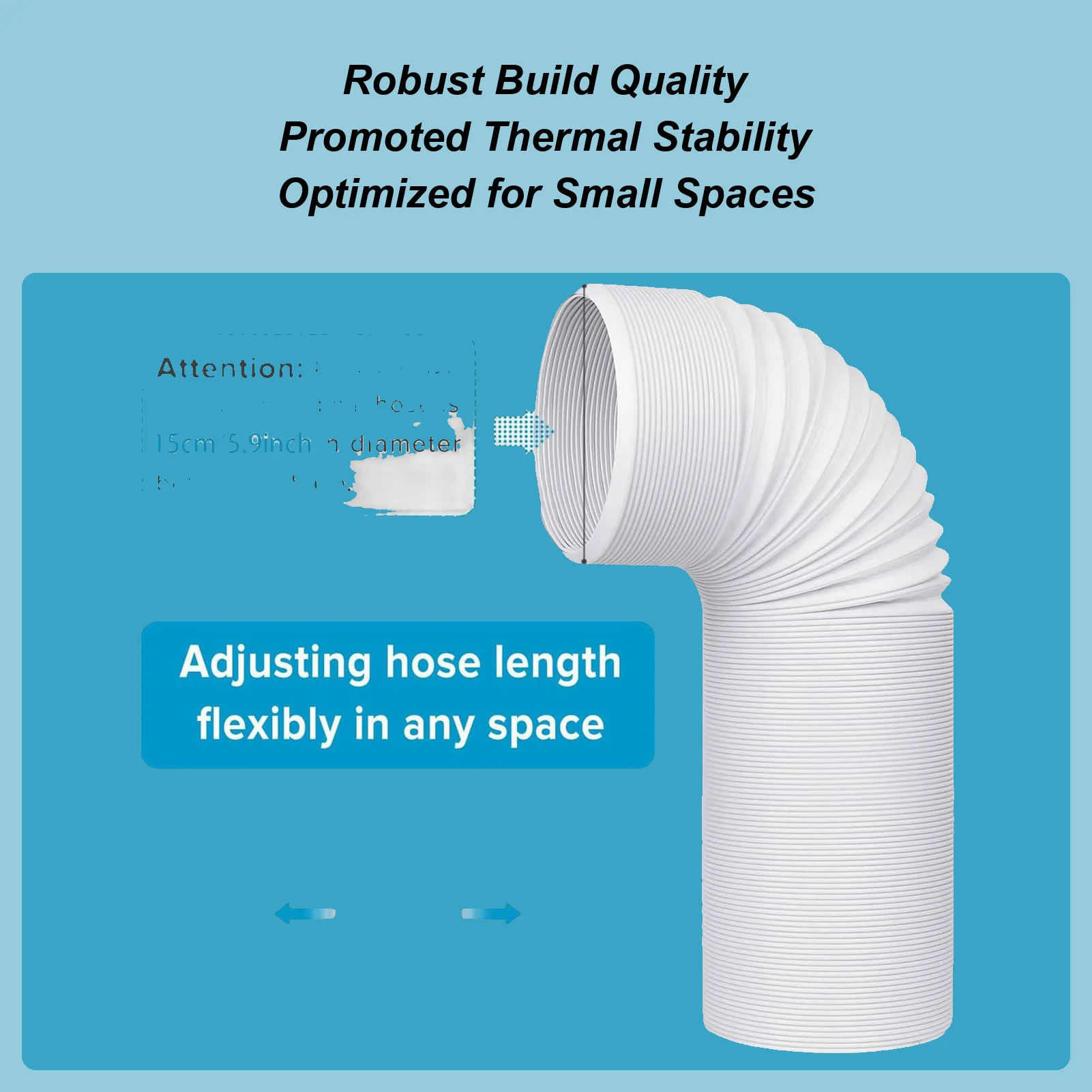 Exhaust Port For Air Conditioning Outlet Pipe Connector Flat Exhaust Nozzle Plastic Flat Hose Adapter Household Tools Spare Part