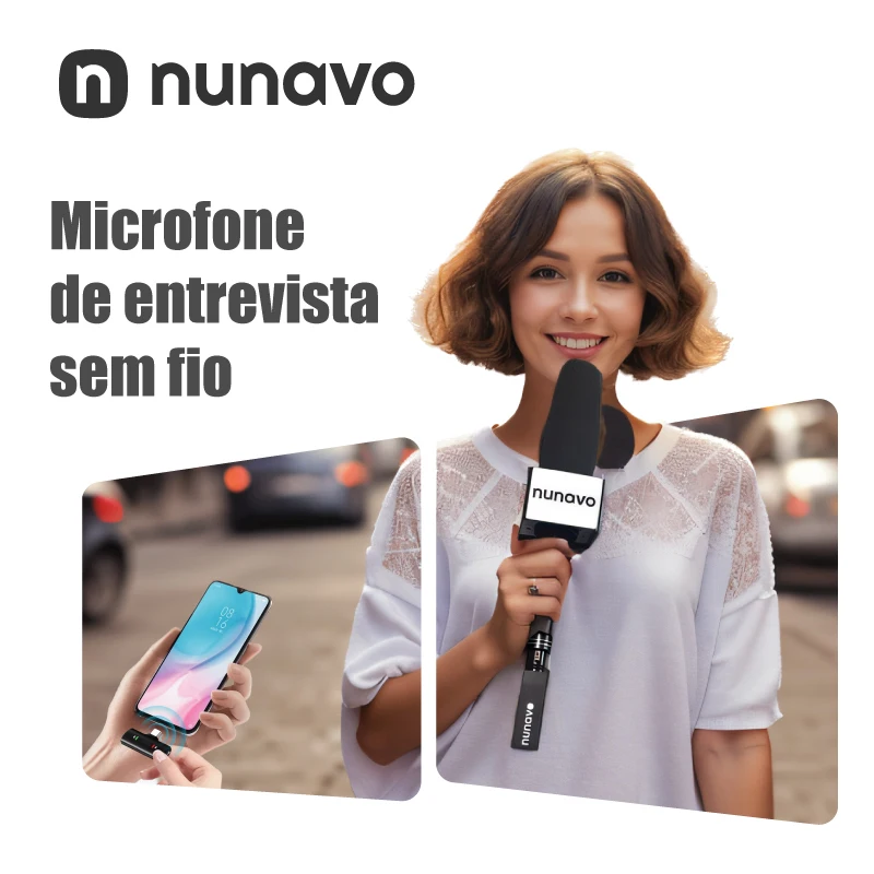 nunavo-ワイヤレスハンドヘルドコンデンサーマイクショットガンxlrマイクプロのストリームビデオ放送インタビュー